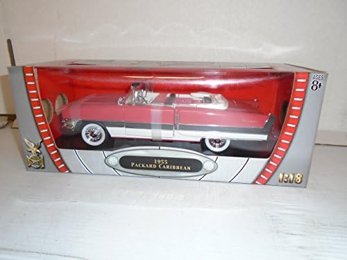 Road Signature Die Cast Metal Collection 1:18 Scale 1955 Packard Caribbean (Red) Die Cast Metal