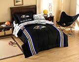 Baltimore Ravens Twin Comforter, Sheets & Sham (5 Piece Bed In A Bag)