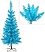 3' Pre-Lit Sky Blue Ashley Spruce Christmas Tree - Blue and Clear Lights