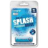 Integral - INFD8GBSPLB - Splash Black - Cl&eacute; USB 2.0 - 8 Go