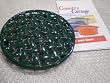 Country Cottage Cast Iron & Porcelain Enamel Trivet Forest Green
