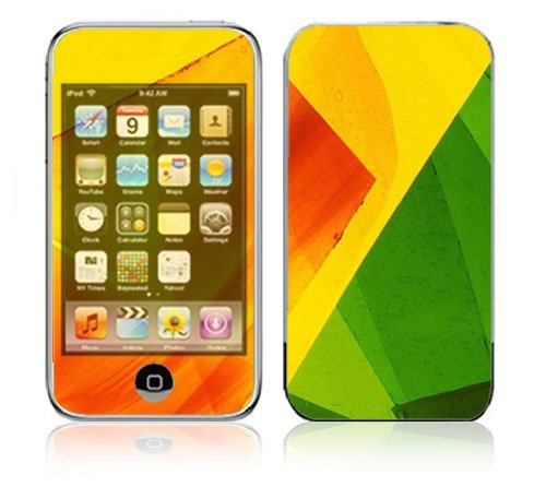 Colored Leaf Decorative Skin Decal Sticker for Apple iPod Touch 1G (1st Gen) MP3 Player
