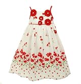 Donita Border Print Dress
