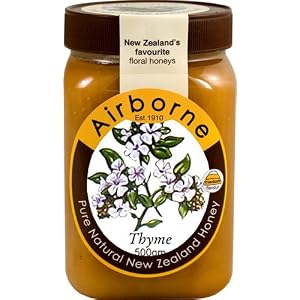 New Zealand Thyme Honey 500g 18oz by Airborne NZ
