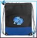 DOLPHINS Drawstring Bag Backpack Royal Dolphin Draw String Back Pack - For Boys Girls Students or Adults