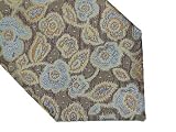 BCBG MAX AZRIA - BCBG Maxazria Silk Tapestry Tie - Floral Tan, Brown Light Blue