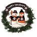 San Francisco Giants Team Snowman Christmas Wreath