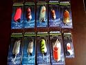 Lot of 10 Dymara Classic Fishing Lure Spoon Casting Trolling Baitfish