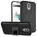 WOW Imagine SPSV-MGP4G/BLK Defender Tough Hybrid Armour Shockproof Hard PC + TPU with Kick Stand Rugged Back Case Cover for Moto G Plus 4th Gen ( G4 Plus / G 4th Generation ),Black RS.295.00