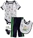 Vitamins Baby-boys Newborn First Mate 4 Piece Creeper Pant Set