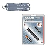 Eigenschaften Leatherman  / SET: Leatherman Squirt S4, sturm-grau inklusive einer MagLite Solitaire Taschenlampe (schwarz)