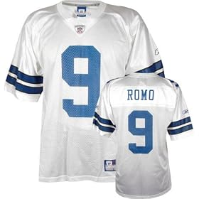 Tony Romo Youth Jersey: Reebok White Replica #9 Dallas Cowboys Jersey