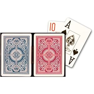 KEM Arrow Red and Blue Poker Size Jumbo Index Playing Cards by 