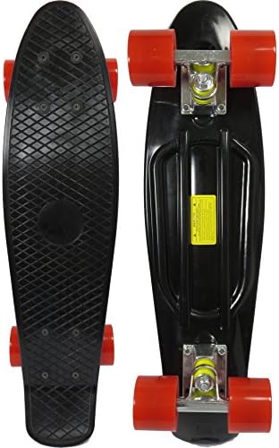 Skateboard (Black Deck w/ Red Wheels)