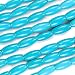 Blue Turquoise Gem Tapered Tube Beads 12mm Stabilized /16 Inch Strand