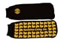 Handsfree Living Men's Non-Slip Ankle Socks (Black / Yellow)
