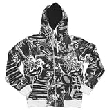 Zoo York Dada Men's Hooded Zip Sweatshirt - White