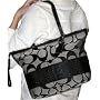 Coach Medium Black & White Signature Stripe Tote Bag - 13548