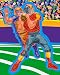 Wallmonkeys Peel and Stick Wall Decals - Male Football Quarterback Getting Ready to Throw the Ball - Removable Graphic
