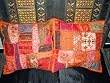 Gift Idea- 2 Salmon Beaded Ethnic Sari Cushion Covers Bed Pillows