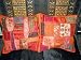 Gift Idea- 2 Salmon Beaded Ethnic Sari Cushion Covers Bed Pillows