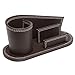 Modern Multipurpose Brown Leatherette Desktop Organizer w/ Pencil Holder & Business Card Slot - MyGift®
