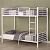 Walker Edison Twin-Over-Twin Bunk Bed, White by Walker Edison