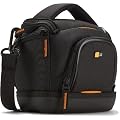 Case Logic Borsa per Videocamera SLDC203, nylon EVA, colore: Nero/Arancio