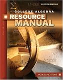 College Algebra With Applications Resource Manual