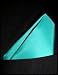 Apparel : Classic Turquoise Blue Silk Handkerchief, 100% Silk - by Royal Silk