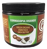 Pure Organic Raw Unrefined Organic Shea Butter, BPA Free Bottle