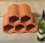 Review Tiles Online  / 2 x 5 bottle, terracotta wine racks, holds 10 bottles