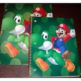 NintendoWiiSuperMario&YoshiSchoolFolder&60PageSpiralNotebook