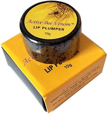 Active Bee Venom Lip Plumper with Manuka Honey, Shea Butter, Grape Seed Oil, Cocoa Butter, 10 Gram by Active Bee Venom