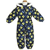 ジャンプスーツ 防寒 カバーオール ベビー スキーウェア ドクターイエロー スノーコンビ 防寒つなぎ 雪遊び スノーウェア t-trb63963tm★ 95cm ネイビー