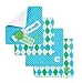 Mud Pie Initial Baby Boy Blue Initial Washcloths, Set of 4
