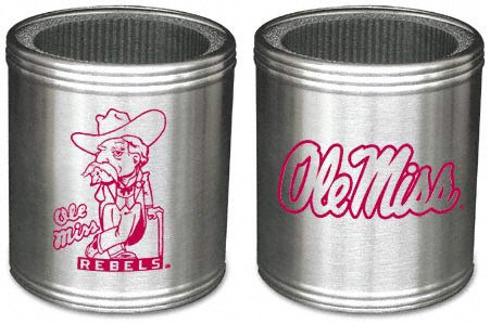 Mississippi Rebels Stainless Steel Can Koozie Set