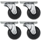 Reliable Hardware Company RH-9005-SET-A Casters Swivel Top Plate 2-Inch Wheel Diameter Zinc, Set of 4