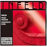 Thomastik-Infeld IR100 Red Violin Strings, Complete Set, 4/4 Size, Synthetic Core