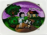 Betty Boop Stained Glass Art Three Little Kittens Nursery Rhyme Wall Art