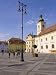 Colourfully Painted Houses and Buildings Surrounding the Main Old Town Square, Sibiu, Transylvania Art Photographic Poster Print by Gavin Hellier, 12x16