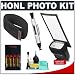 Honl Photo Professional Speed Gobo / Bounce Card + Speed Strap + Batteries + Accessory Kit for Canon 220EX 430EX 580EX II, Nikon SB-400 SB-600 SB-800 SB-900, Olympus FL-20 FL-36 FL-50, Pentax AF-360FGZ AF-540FGZ Flashes
