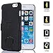 iPhone 6 Plus, ULAK Hybrid High Rubber Combo Kickstand Hard Cover Case for iPhone 6 Plus 5.5 inch With Locking Swivel Belt Clip Holster (Black)