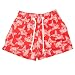 Starblu Boys Red and White Fish Print Swim Trunks
