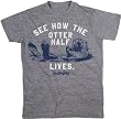 Otter Half Mens Grey Tee