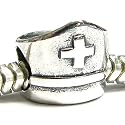 Queenberry (Free S/H) Sterling Silver Nurse Cap Bead For Pandora Troll European Charm Bracelets