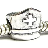 Queenberry (Free S/H) Sterling Silver Nurse Cap Bead For Pandora Troll European Charm Bracelets