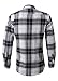 XQS Men's Long-Sleeve Plaid Flannel Shirt