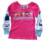 Harajuku Lovers By Gwen Stefani * Snowbunny * Fuschia T-Shirt (Gwen, Love, Angel, Music, Baby Line Up) With Cute Long Thermal Sleeves For Kids * 08 Newest Collection *