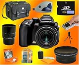 Olympus SP-570 UZ w/ 2GB/ Case/Telephoto  Wide Angle Lens Accessory Kit NEW